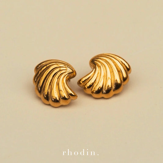 Gold Swirl Earrings