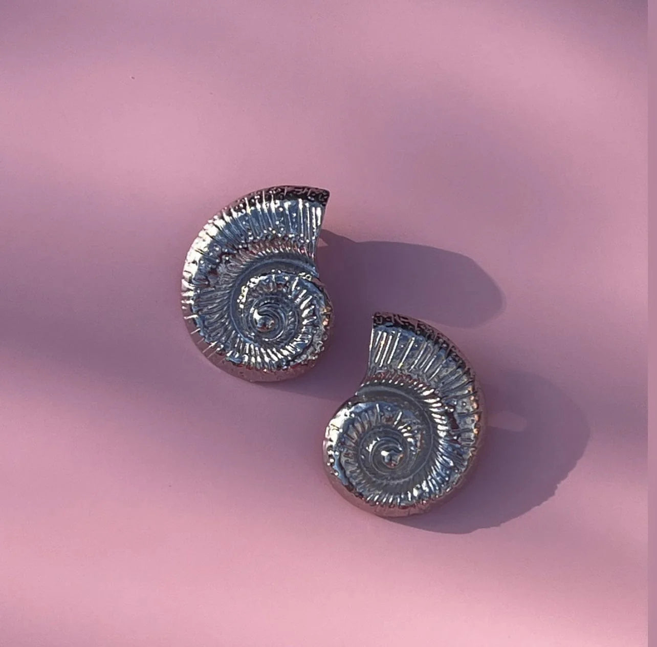 Silver Seashell Earrings