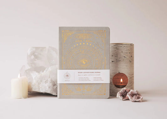 A5 Origins Vegan Leather Journal - Unlined - Stone