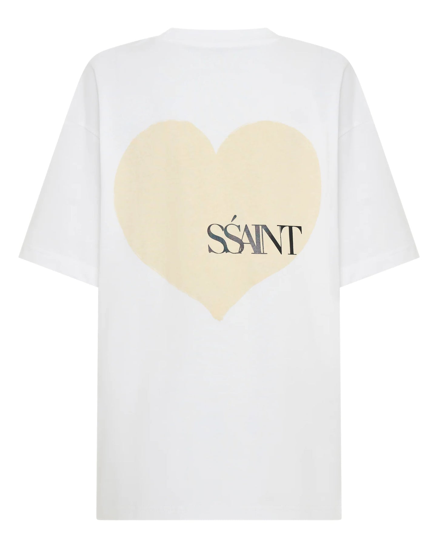 Ssaint White Tee Cream Heart