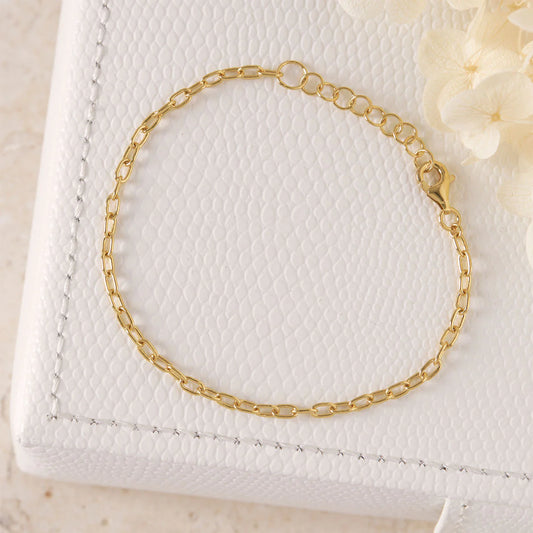 Gold Paperclip Bracelet