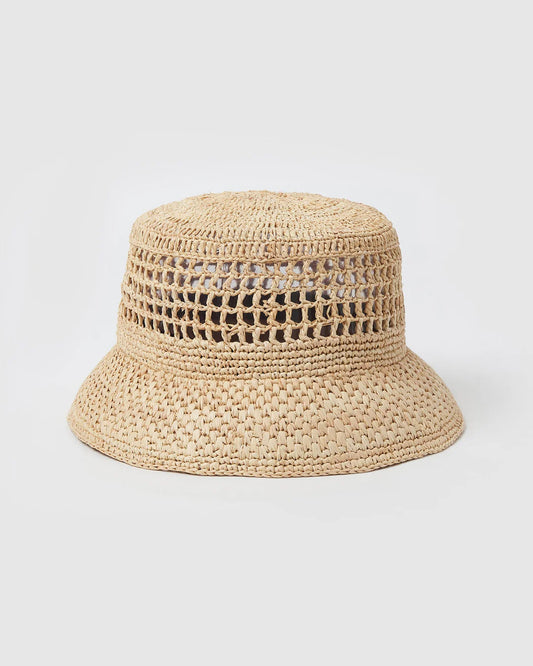 Camille Sun Hat - Light Natural
