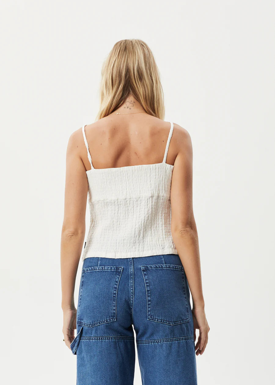 Calm - Seersucker Cami in White