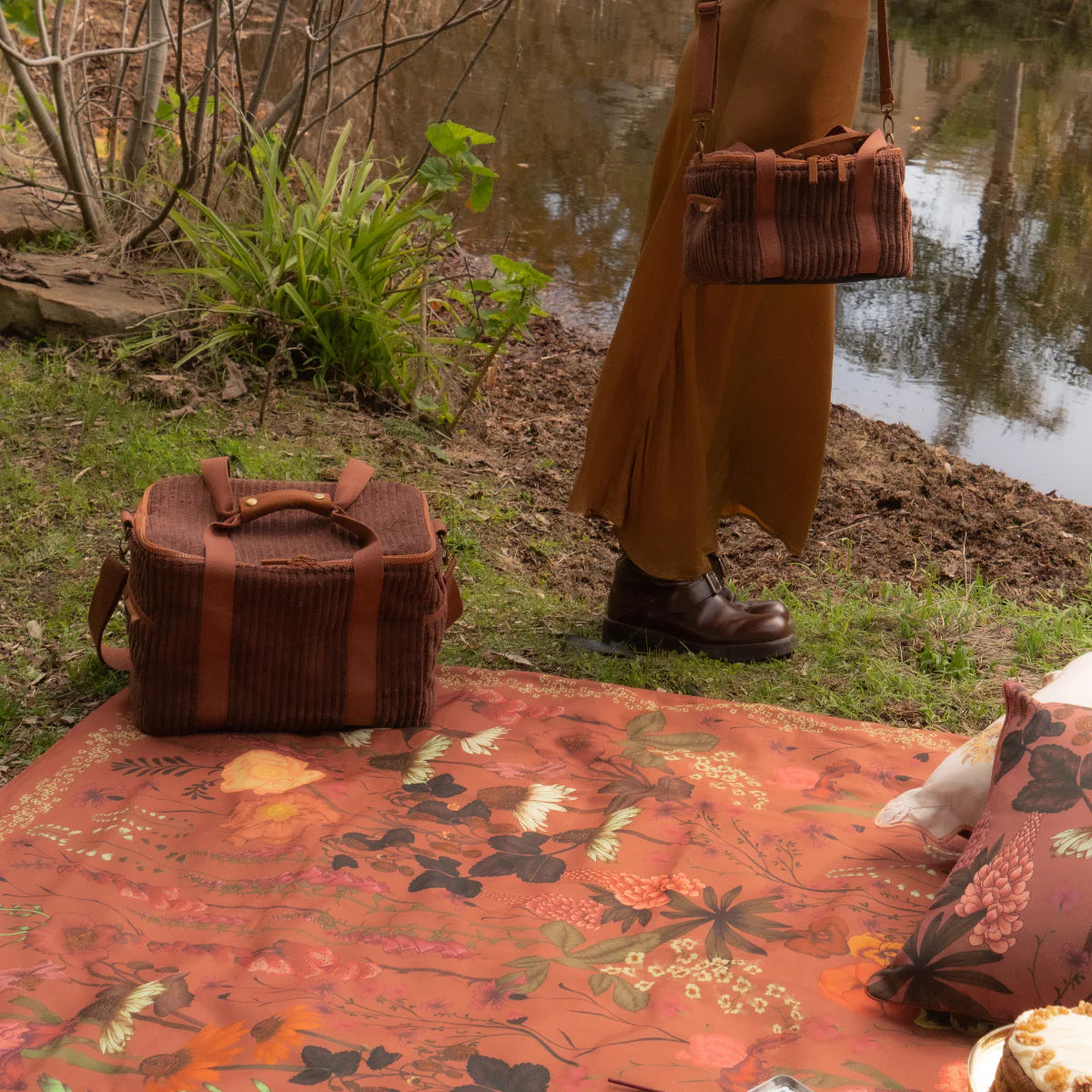 Mini Cord Cooler Bag - Chocolate