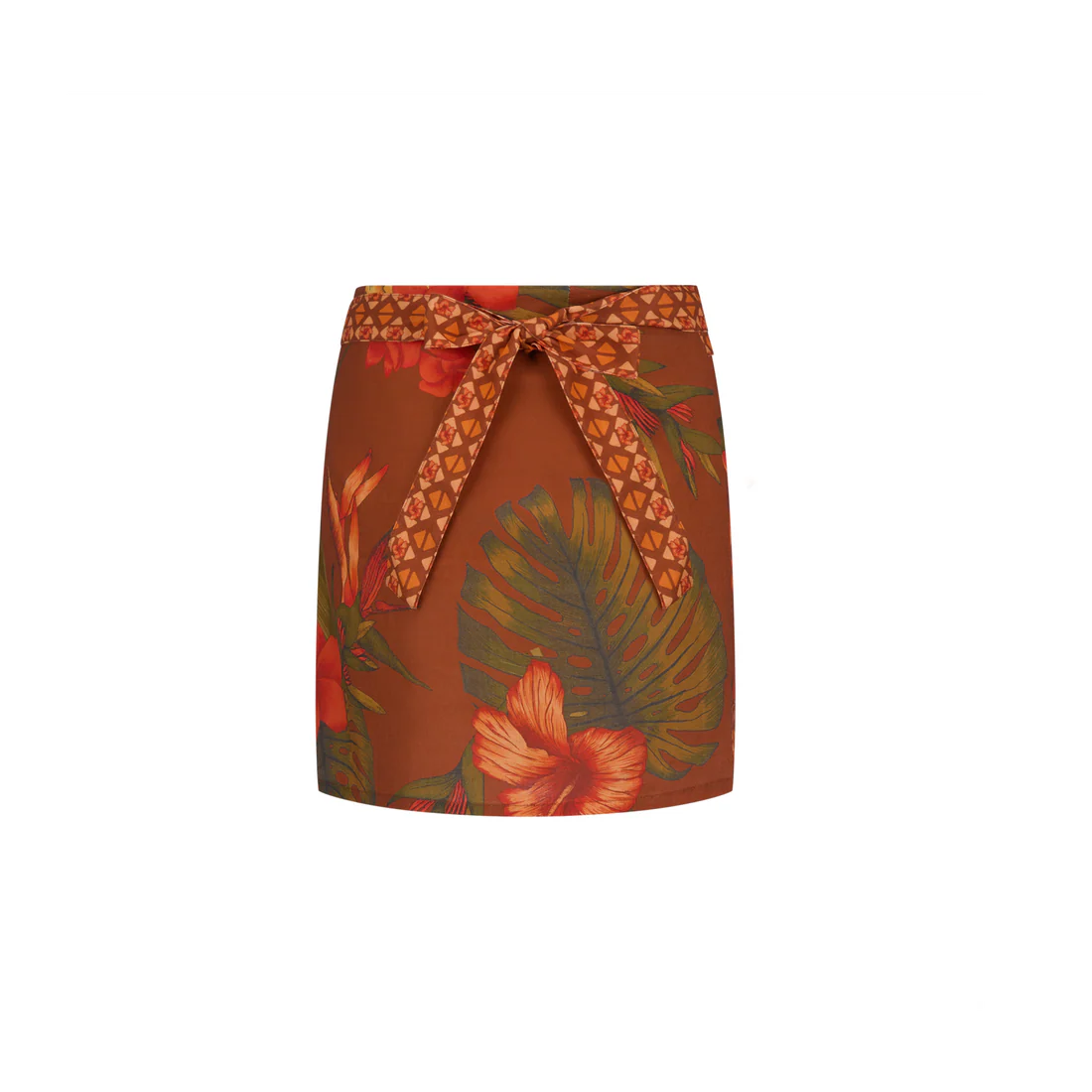 Cuban Wrap Skirt - Coffee