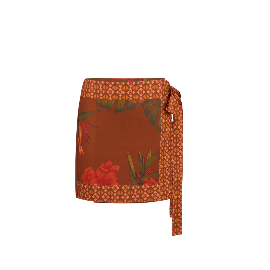 Cuban Wrap Skirt - Coffee