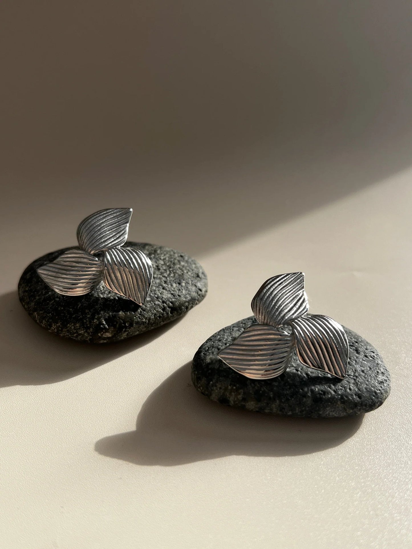 Silver Pinwheel Earrings