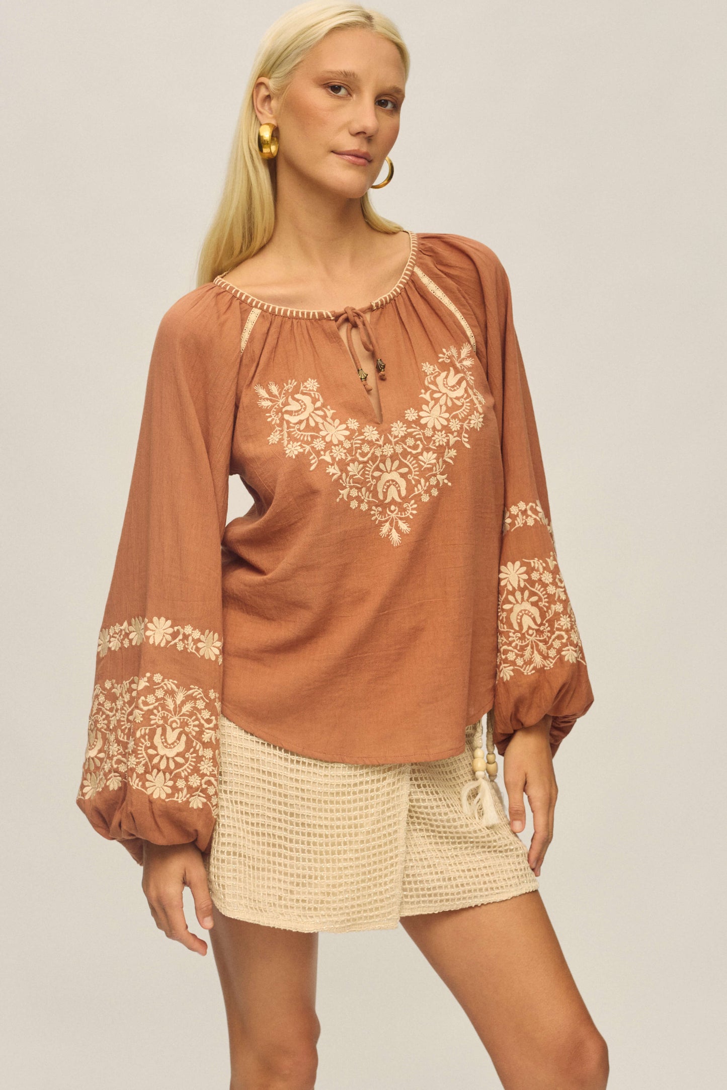 Juni Blouse in Desert Whisper