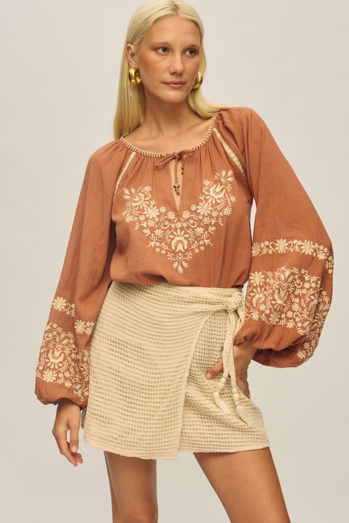 Juni Blouse in Desert Whisper