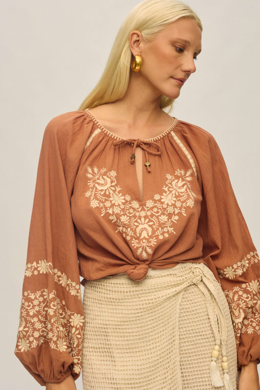 Juni Blouse in Desert Whisper