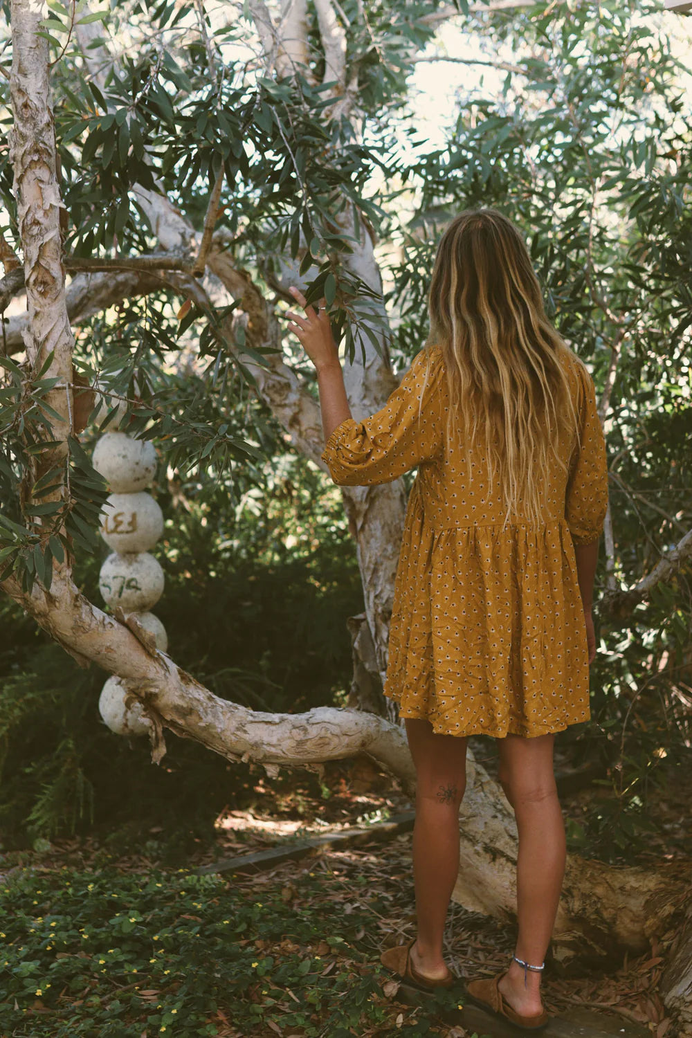 Kirra Swing Dress in Saffron