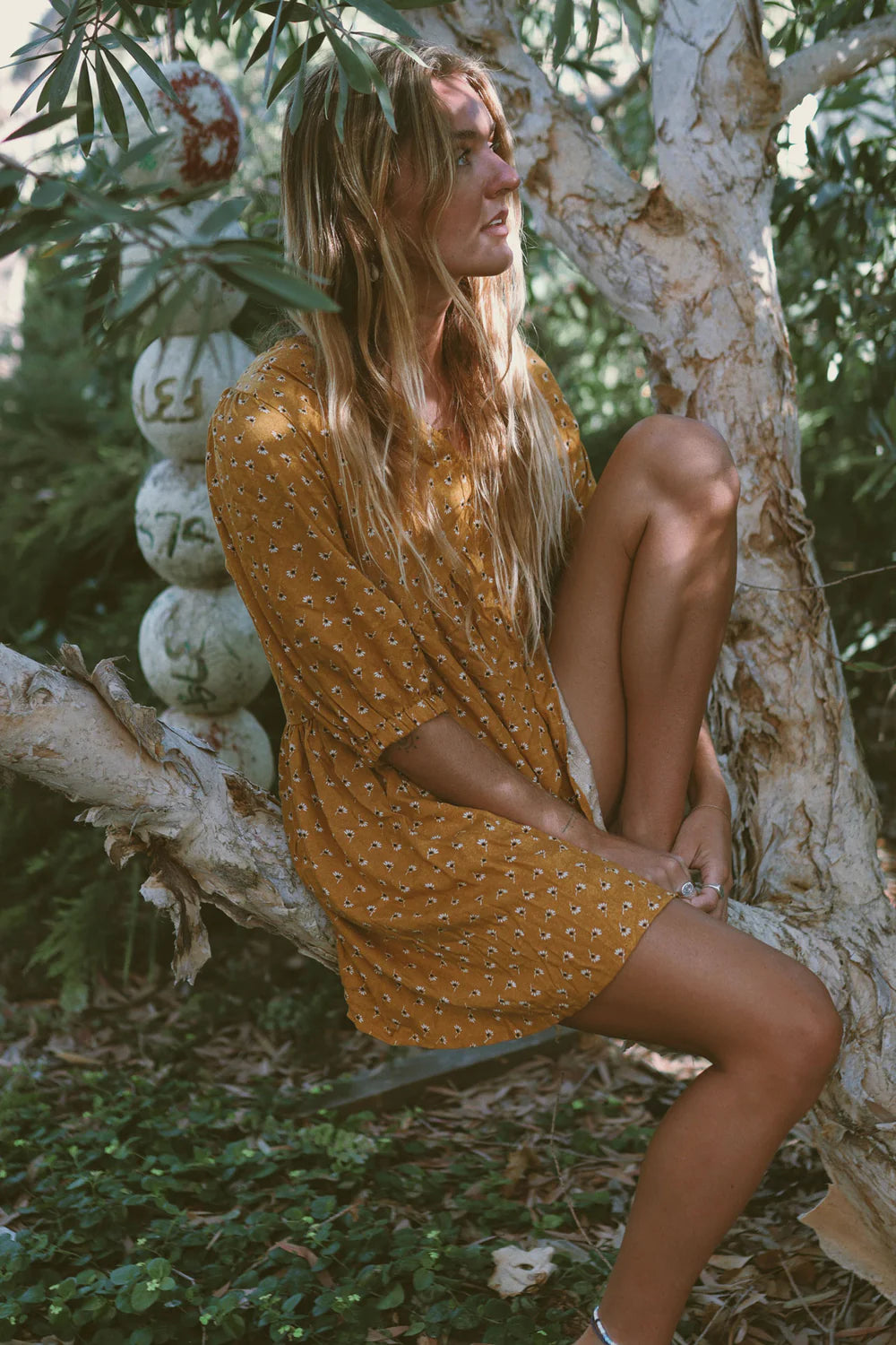 Kirra Swing Dress in Saffron