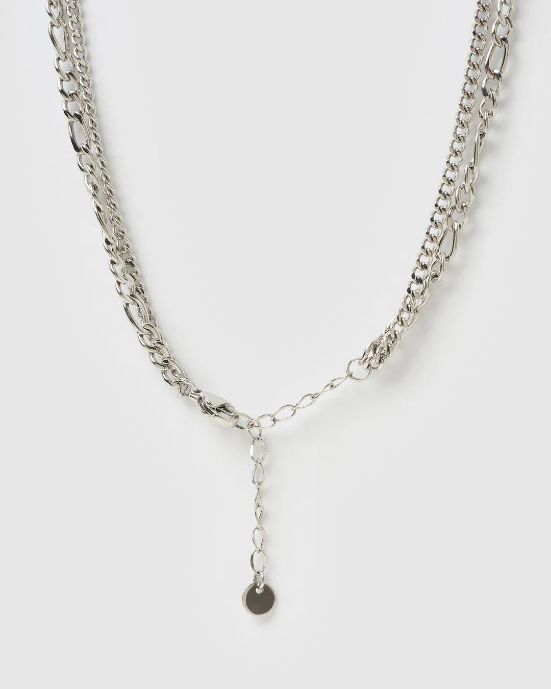 Marcella Double Stack Silver Necklace
