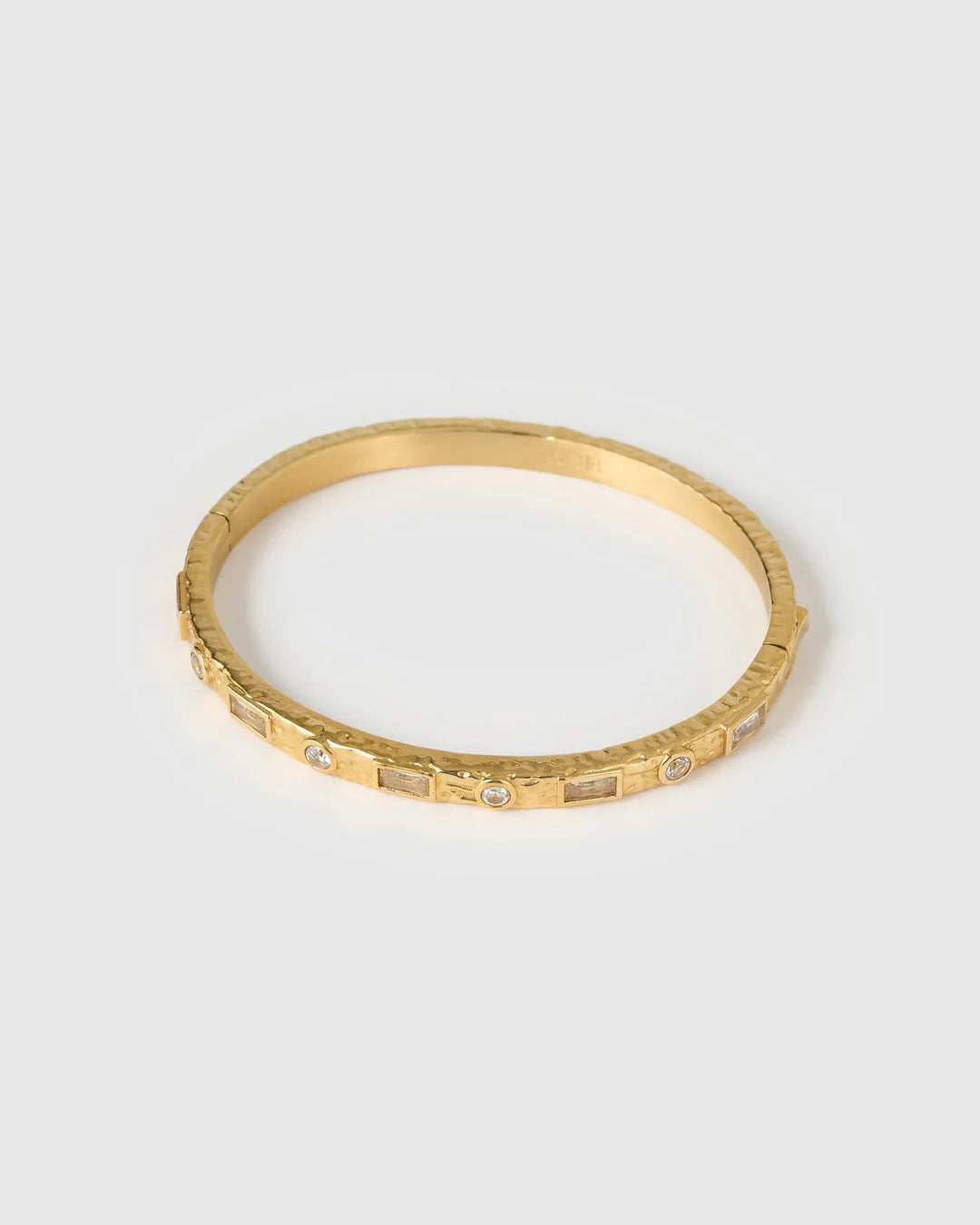 Melrose Gold Cuff Bracelet - Stone