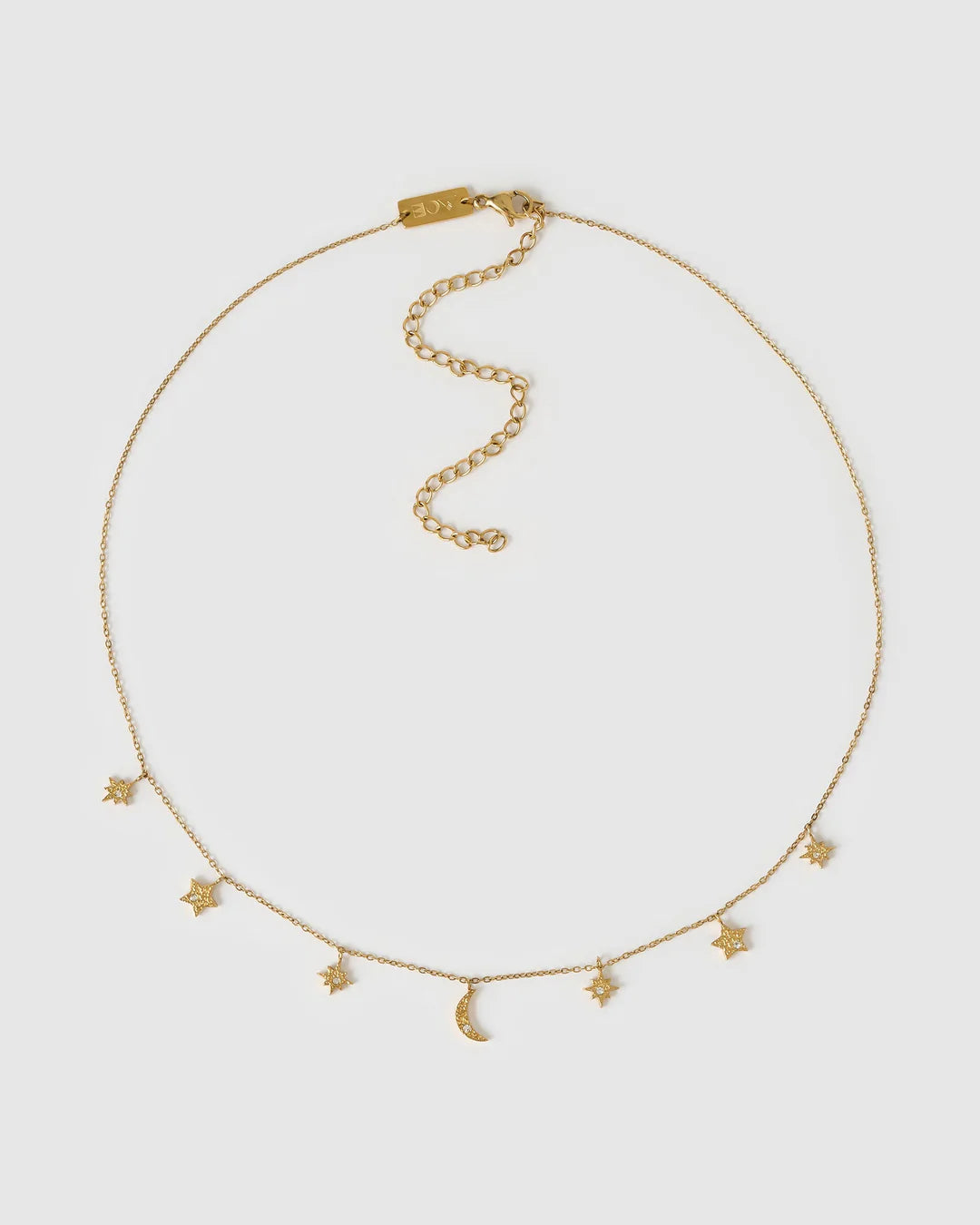 Moondust Gold Charm Necklace