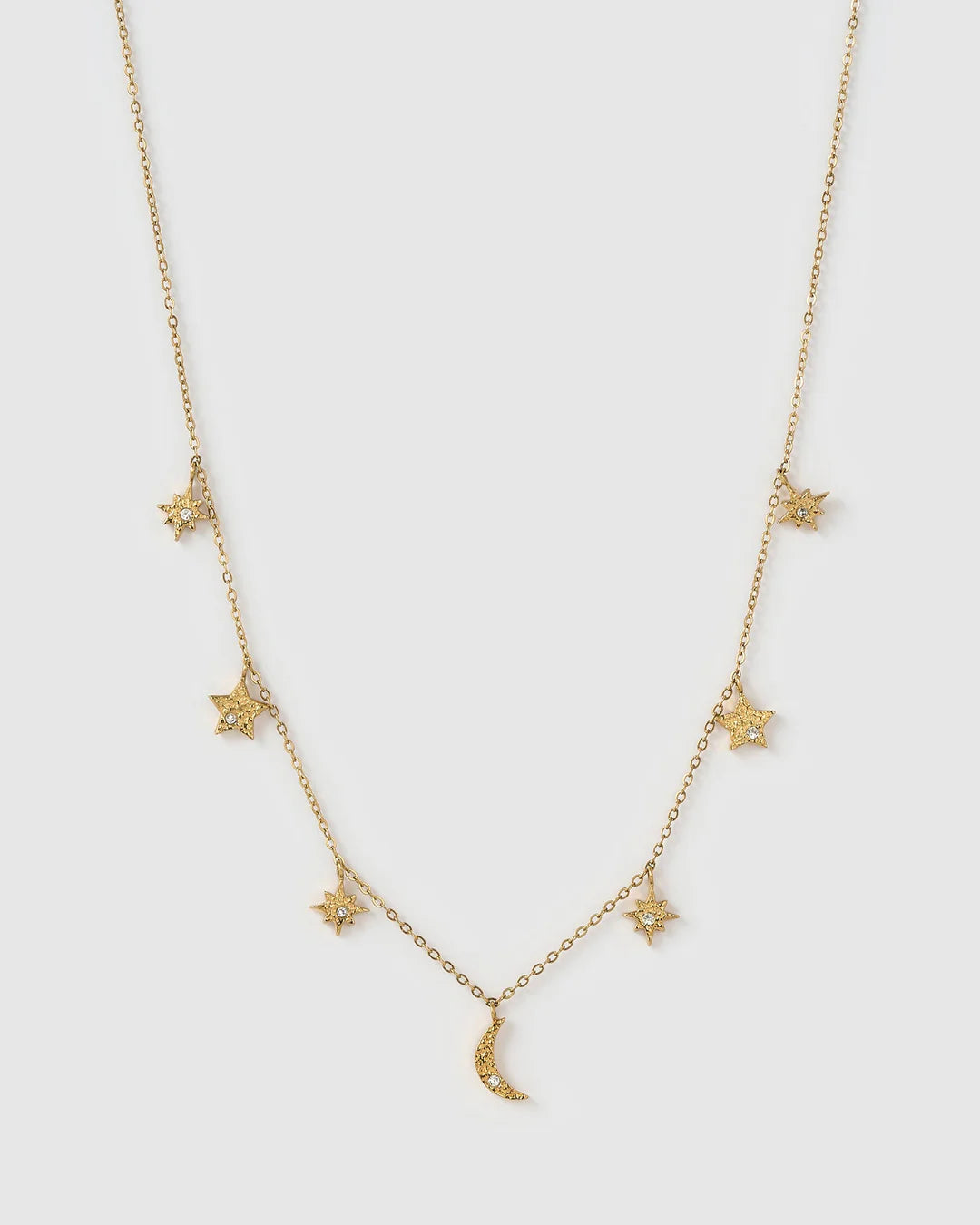 Moondust Gold Charm Necklace