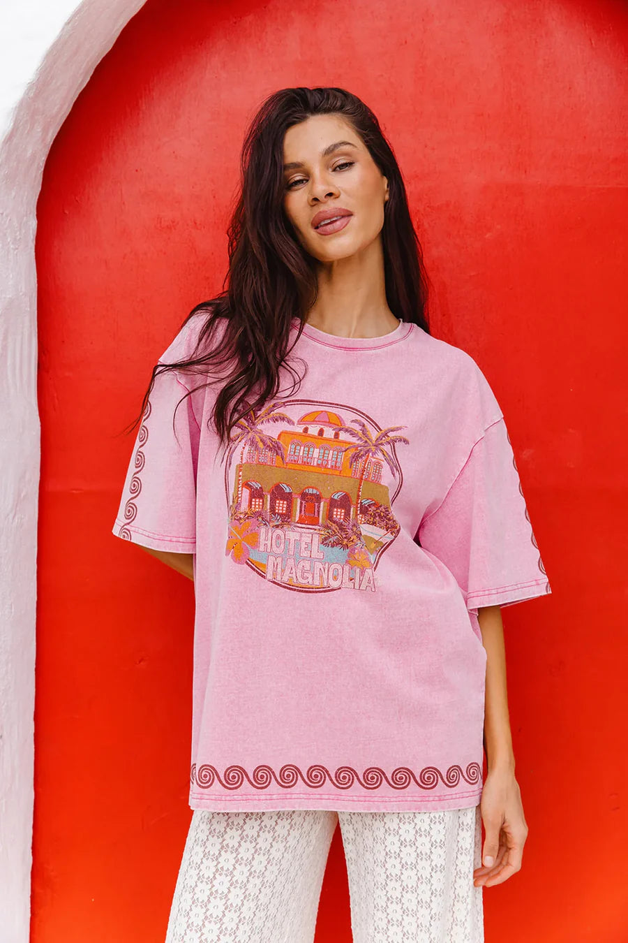 Hotel Magnolia Tee Pink