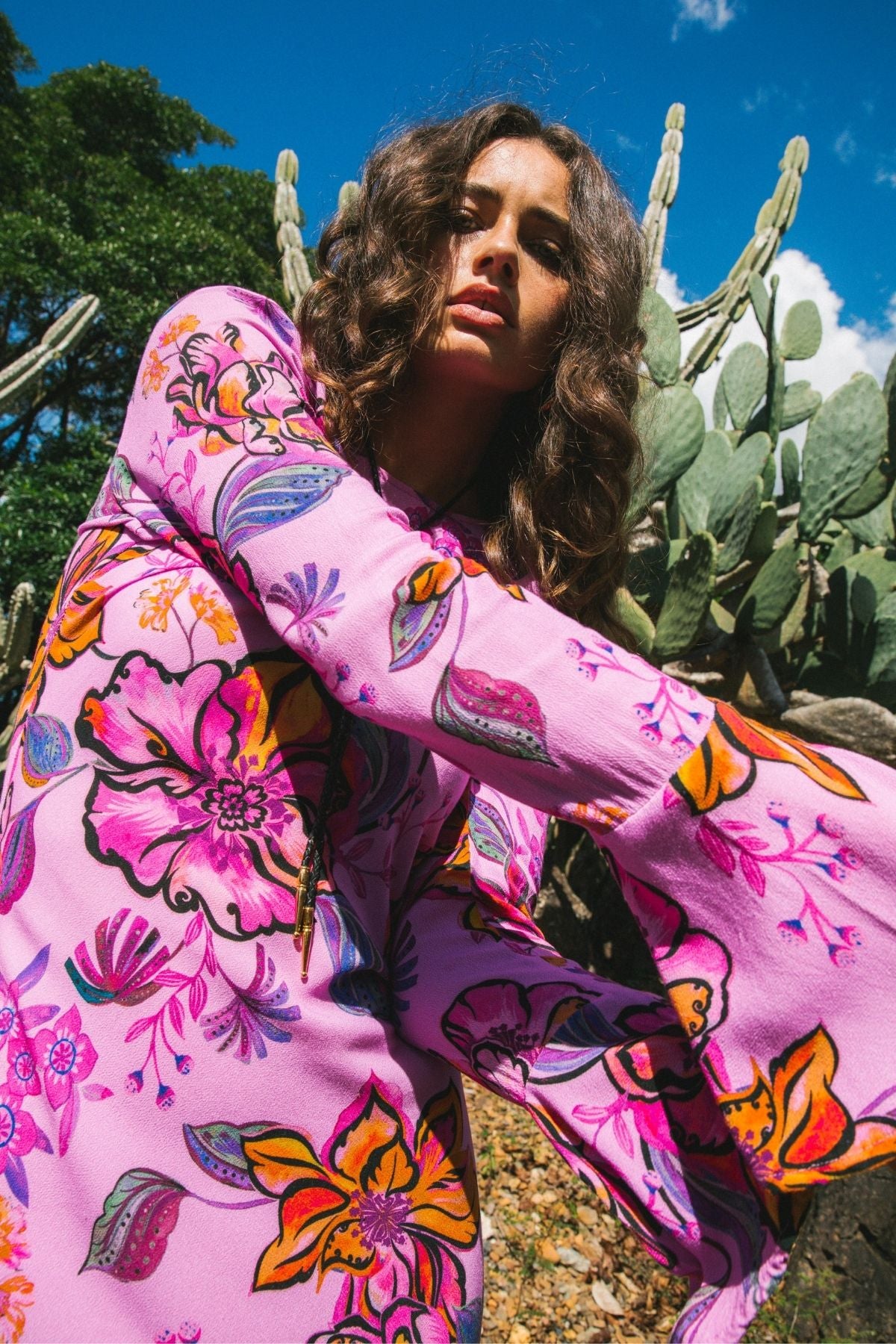 Wilder Bias Dress in Orchid