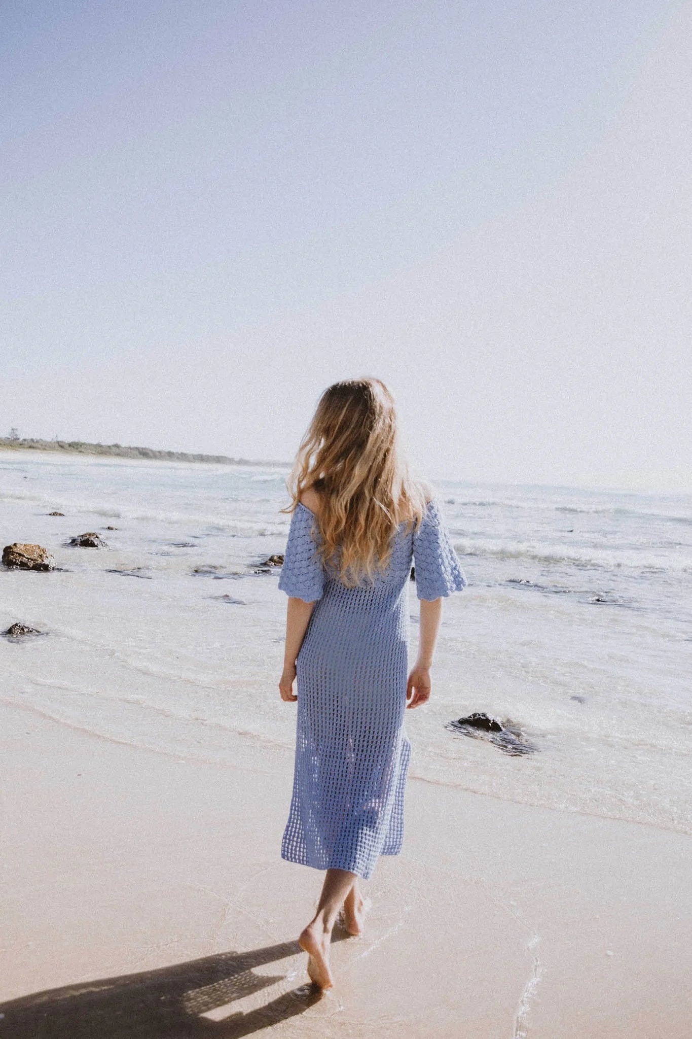 Posy Midi Dress in Bluebell