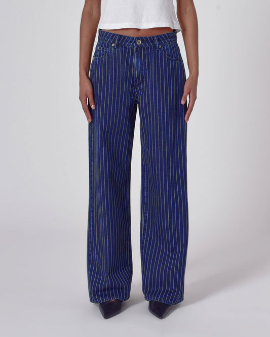 Kate Baggy - Indigo Stripe