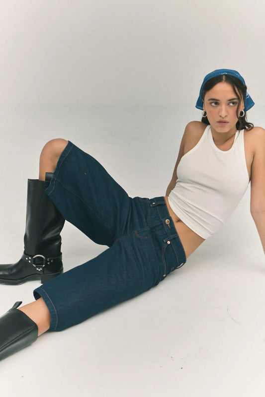 Charlotte Culotte Short - Soho Blue