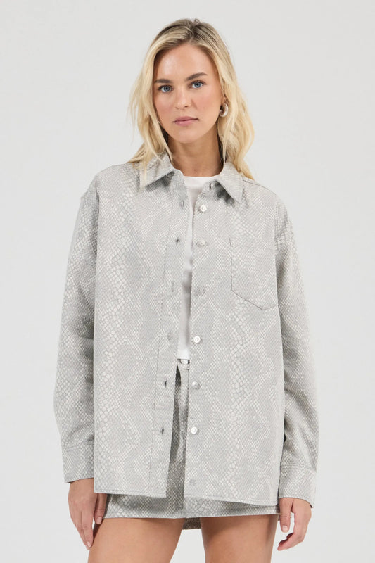 Drift Oversized Denim Shirt Python