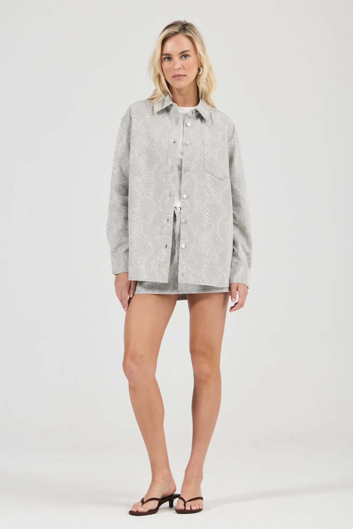 Drift Oversized Denim Shirt Python