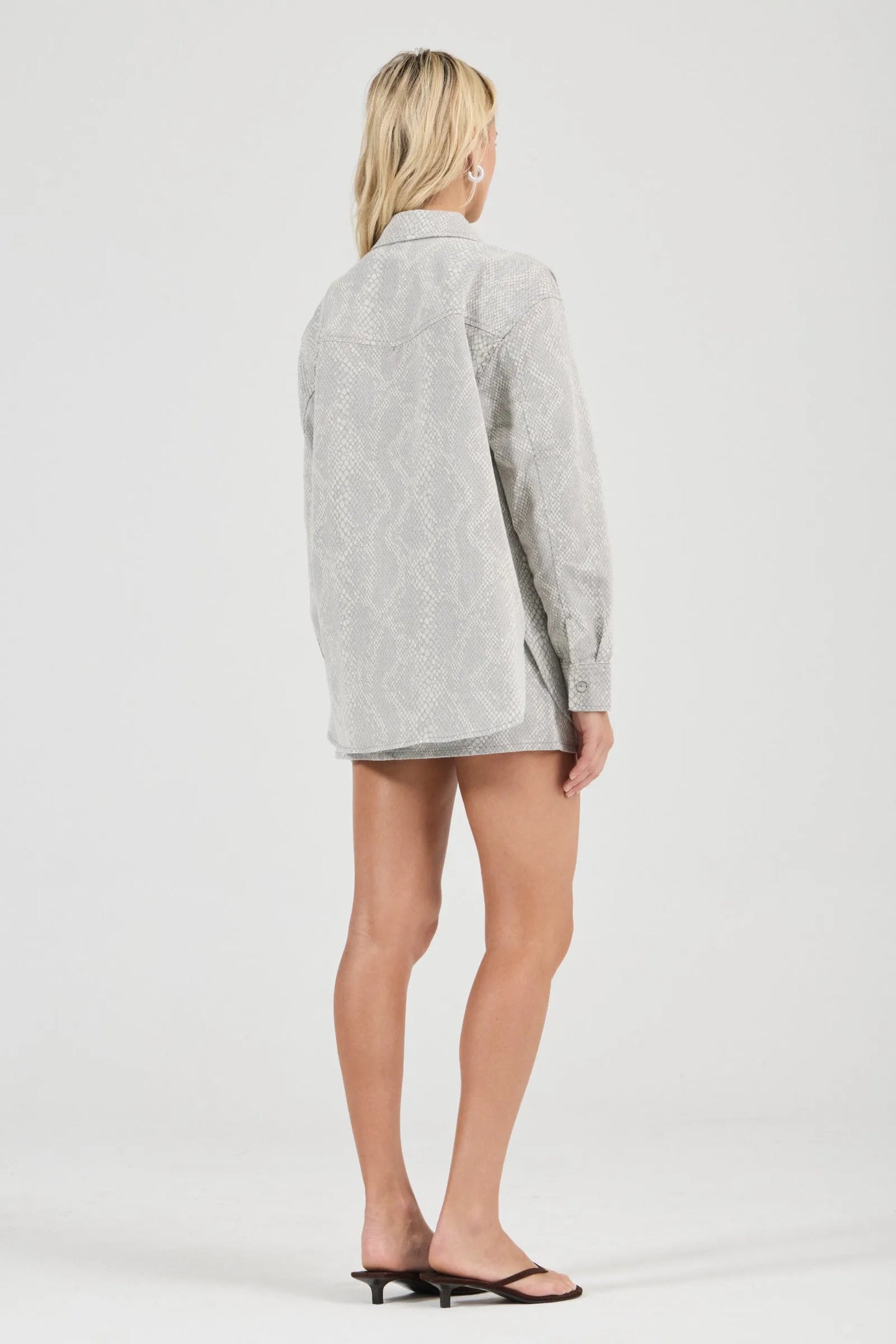 Drift Oversized Denim Shirt Python