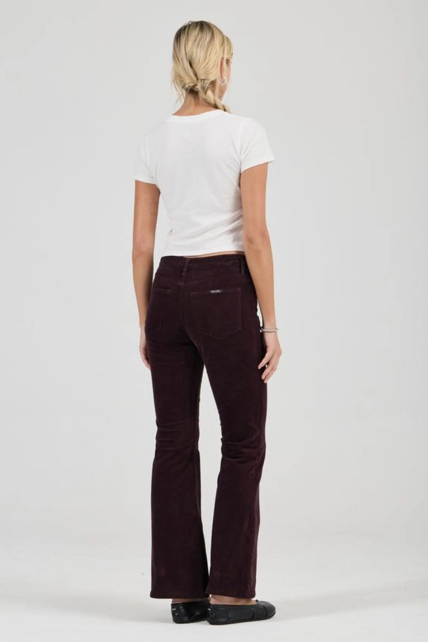 Downtown Flare - Dark Cherry Velvet