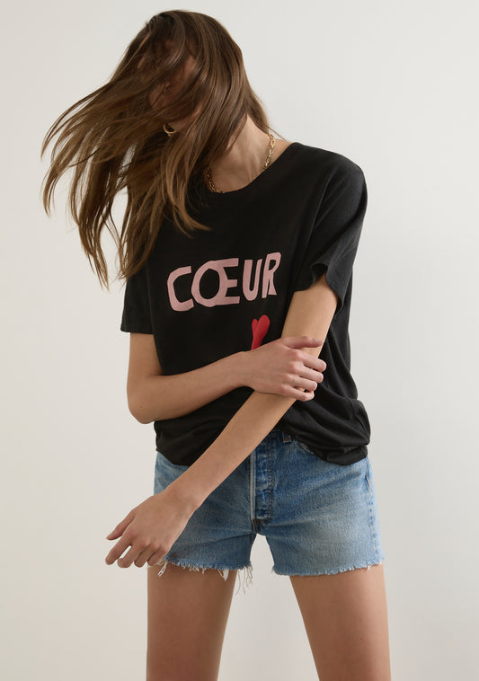 Heart Classic Tee - Charcoal