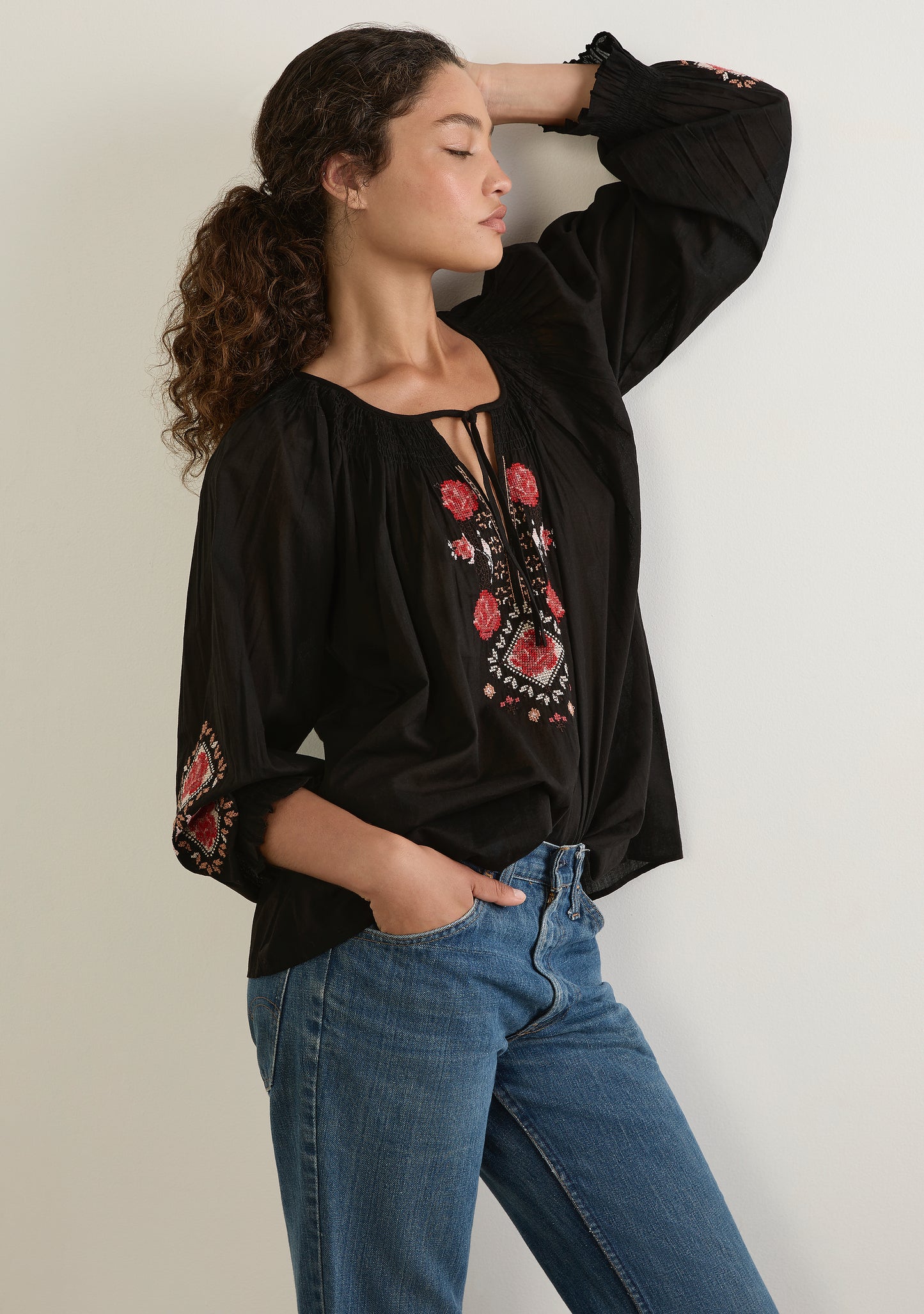 Demi Blouse in Black