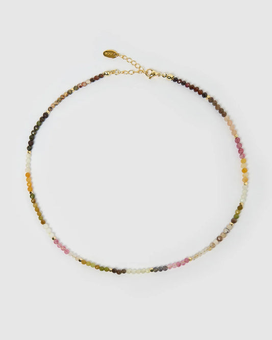 Saffron Gemstone Necklace