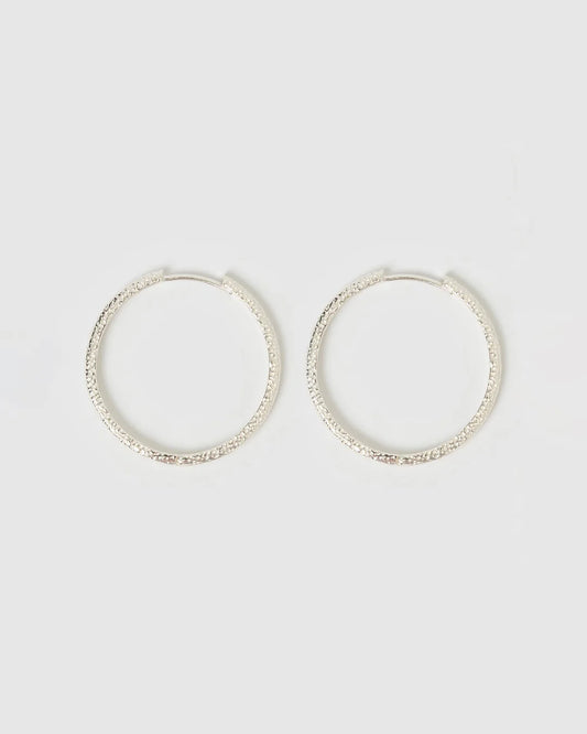 Sebastian Silver Hoop Earrings