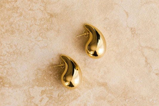 Sophia S925 Yellow Gold Plated Sterling Silver Drop Earrings
