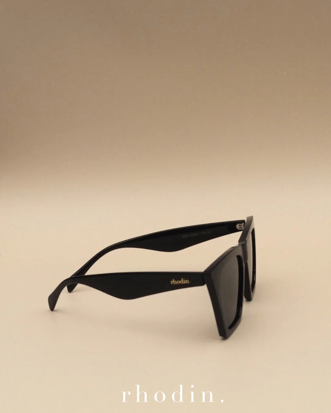 Noir Wing Sunglass in Black