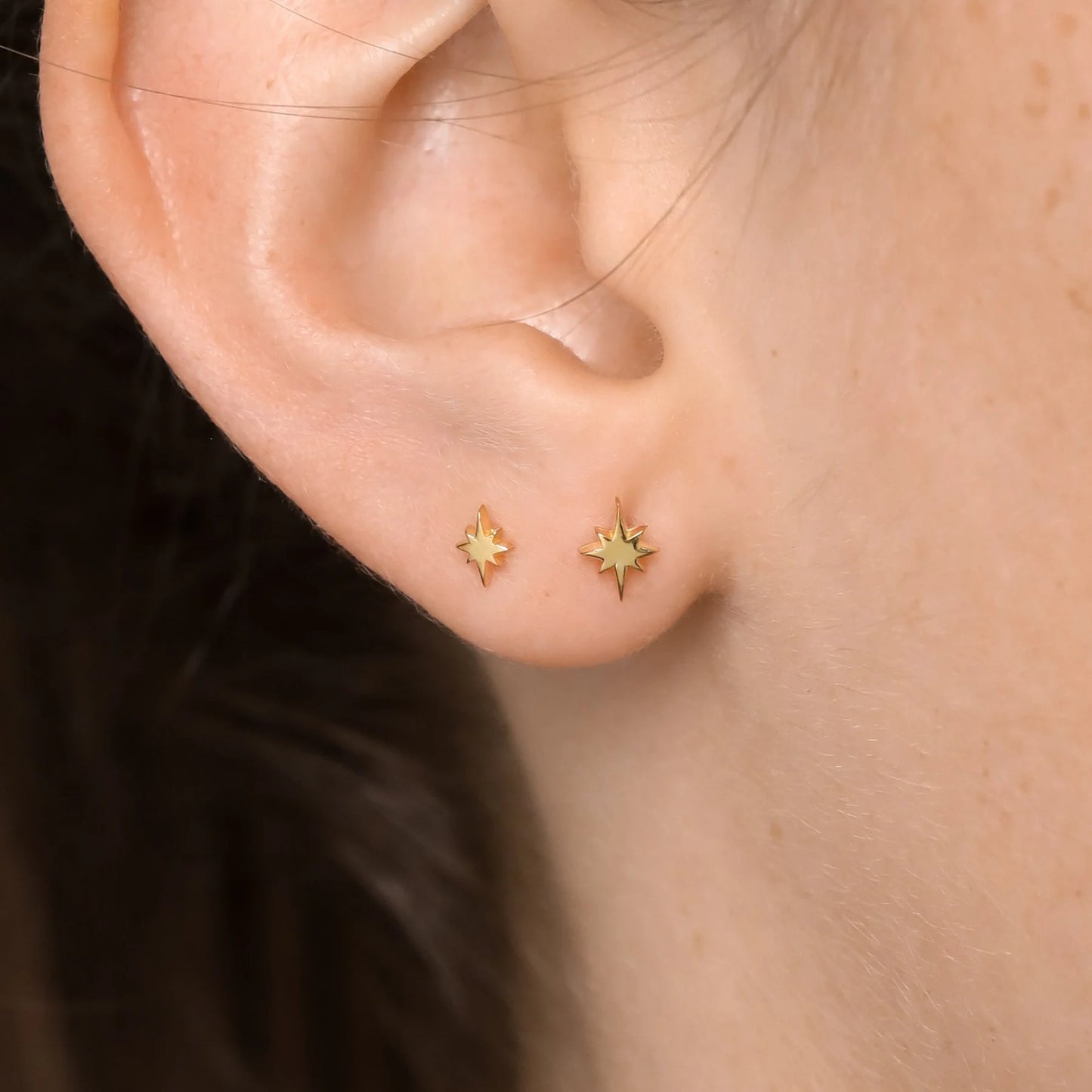 Celestial Studs in Gold