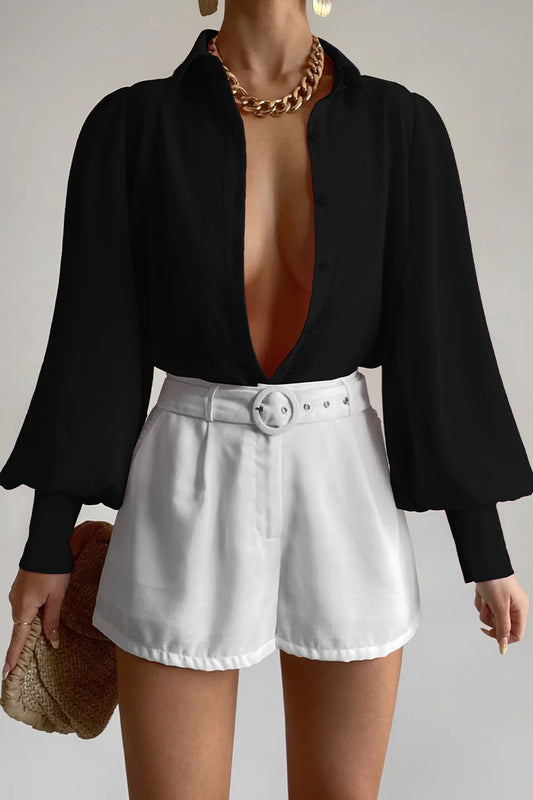 Fleetwood Blouse in Noir