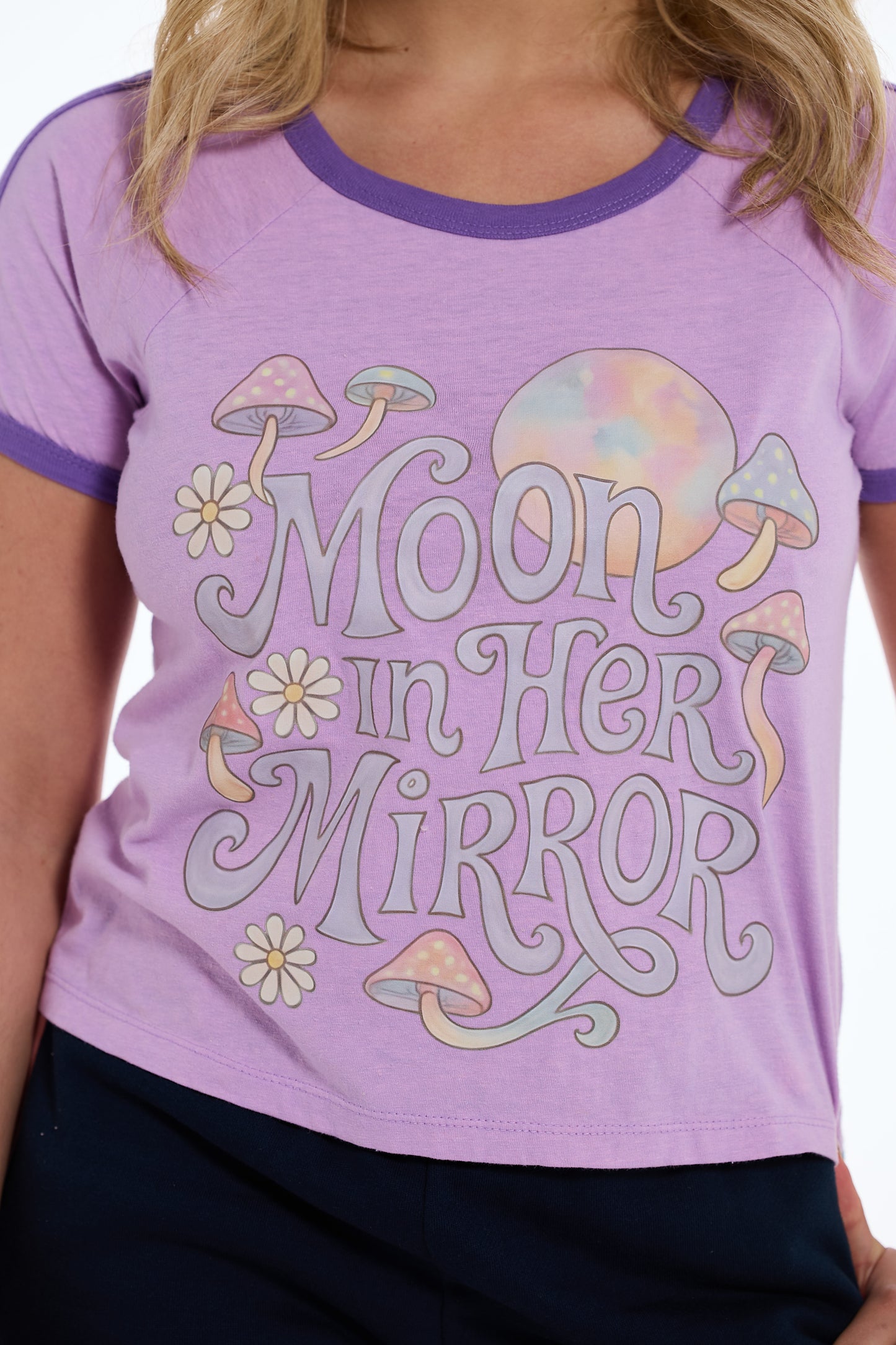 Moon in her Mirror Tee