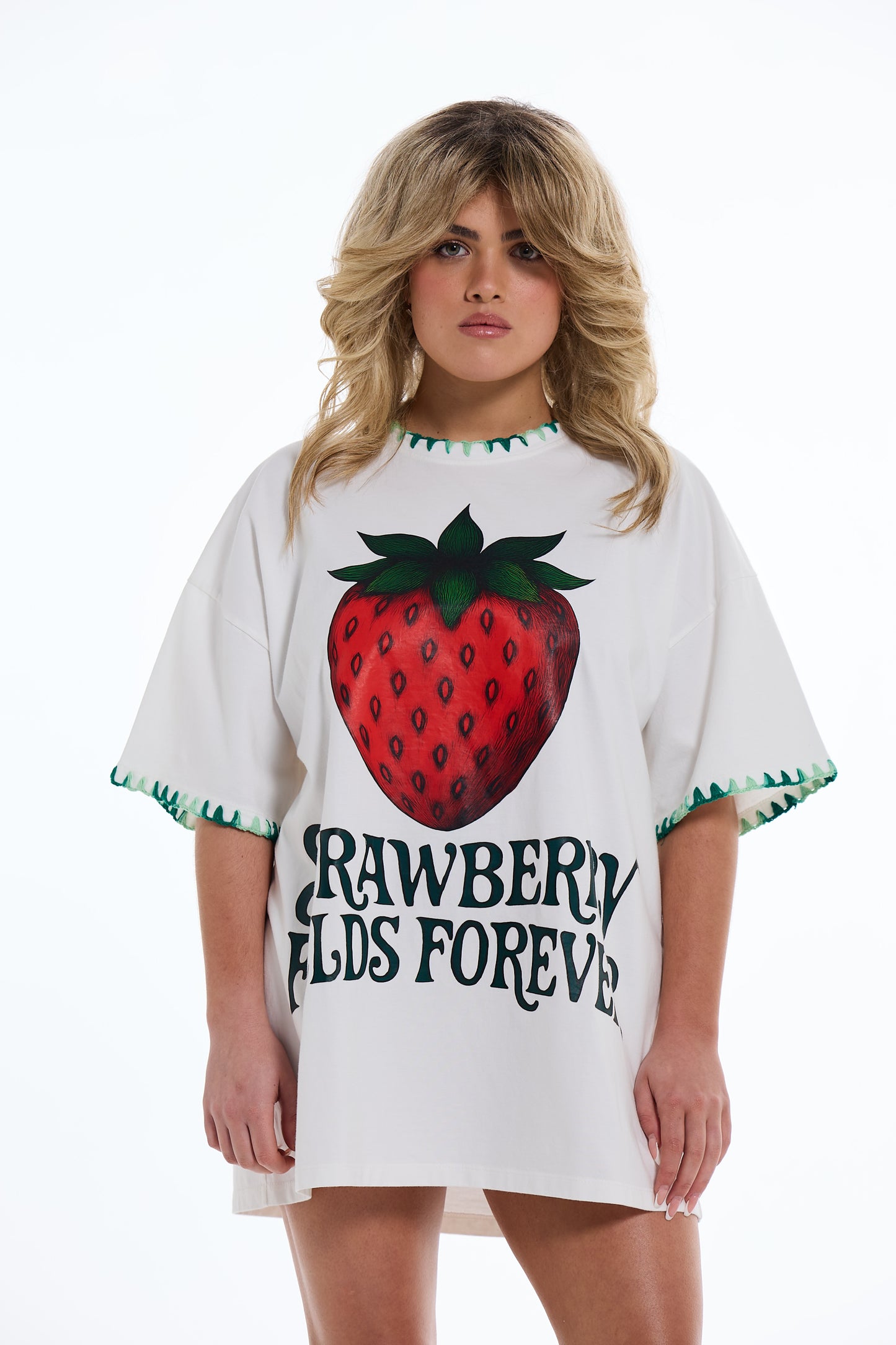 Strawberry Fields Oversized Tee