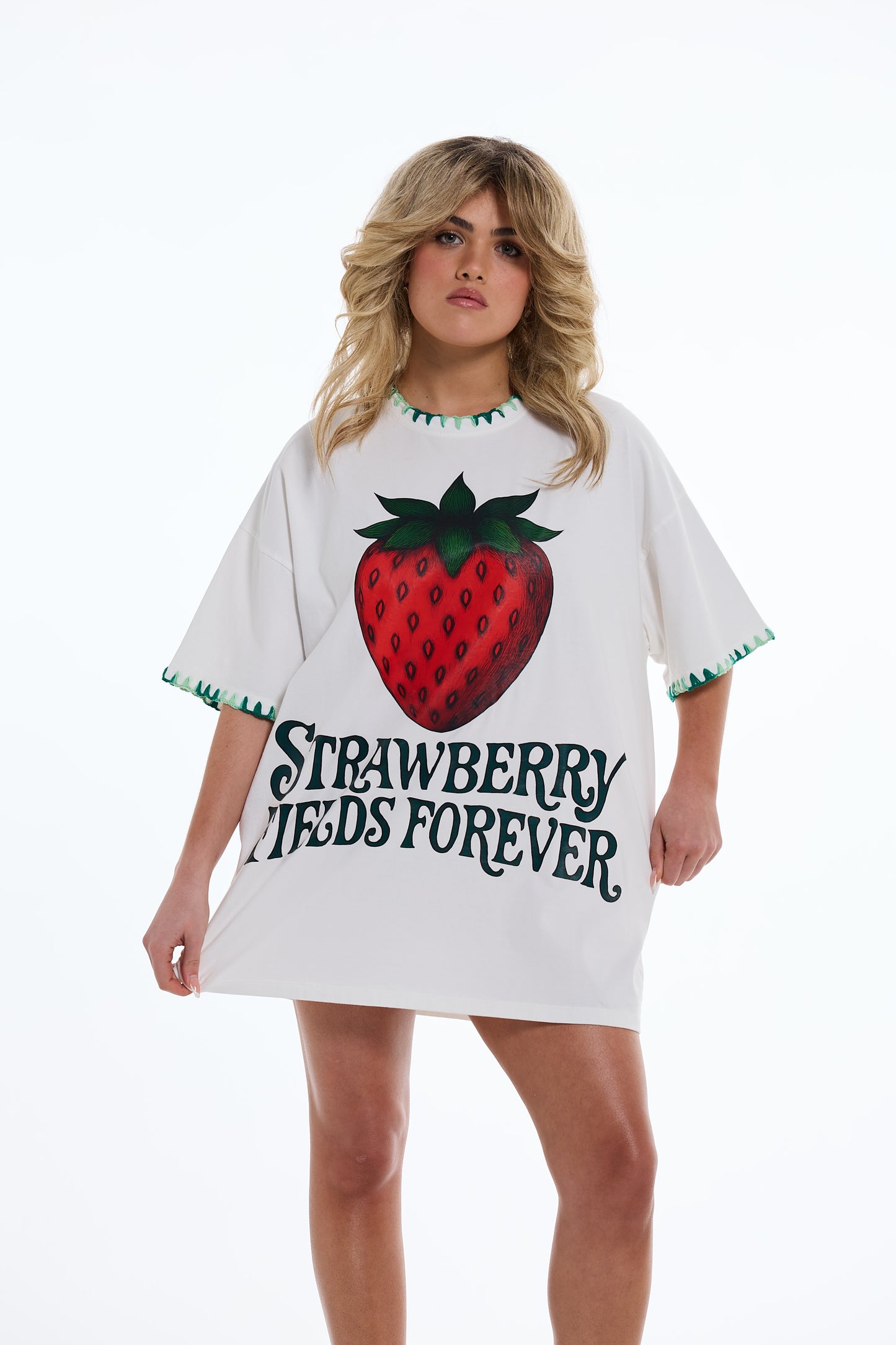 Strawberry Fields Oversized Tee