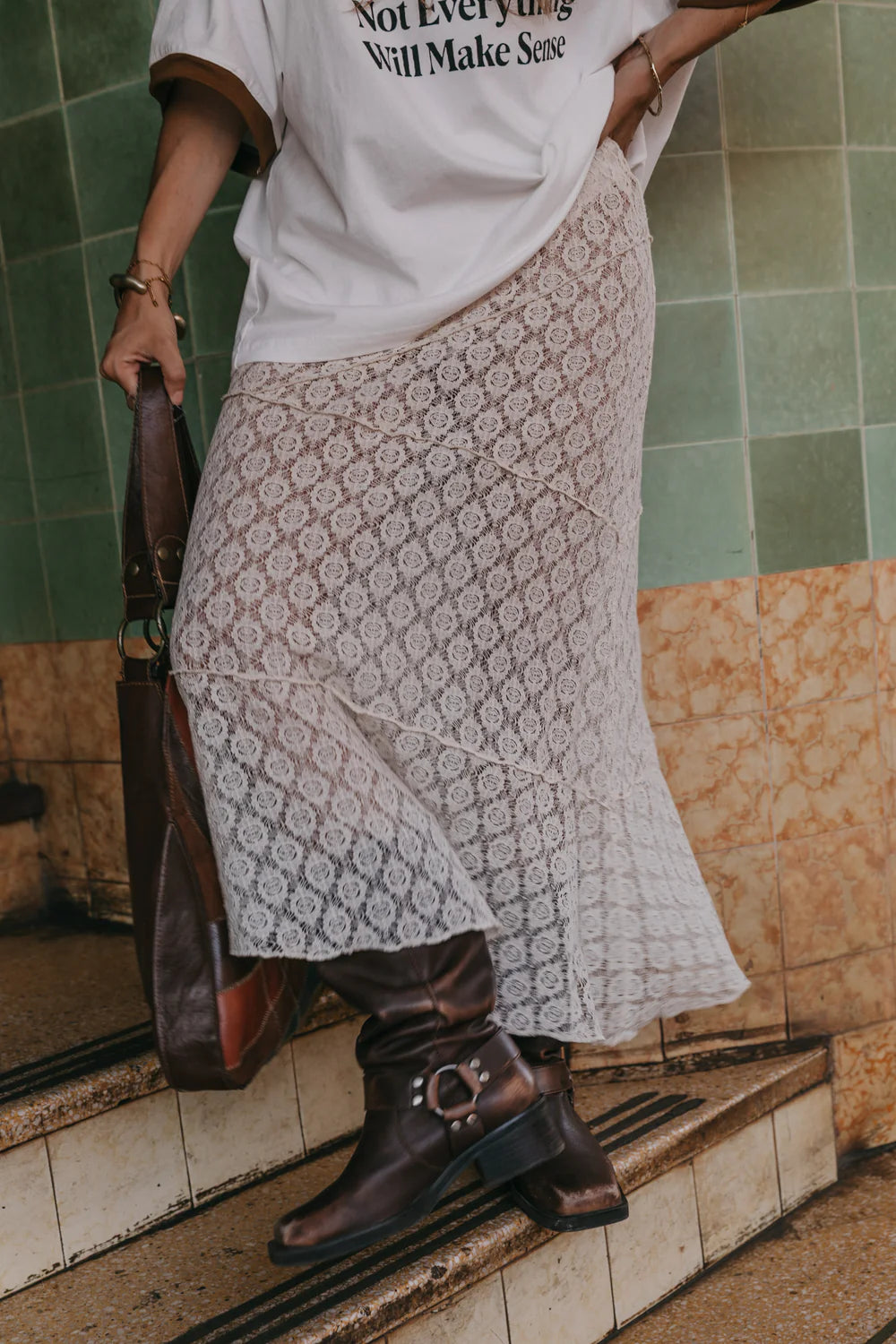 Moonlace - Lace Midi Skirt