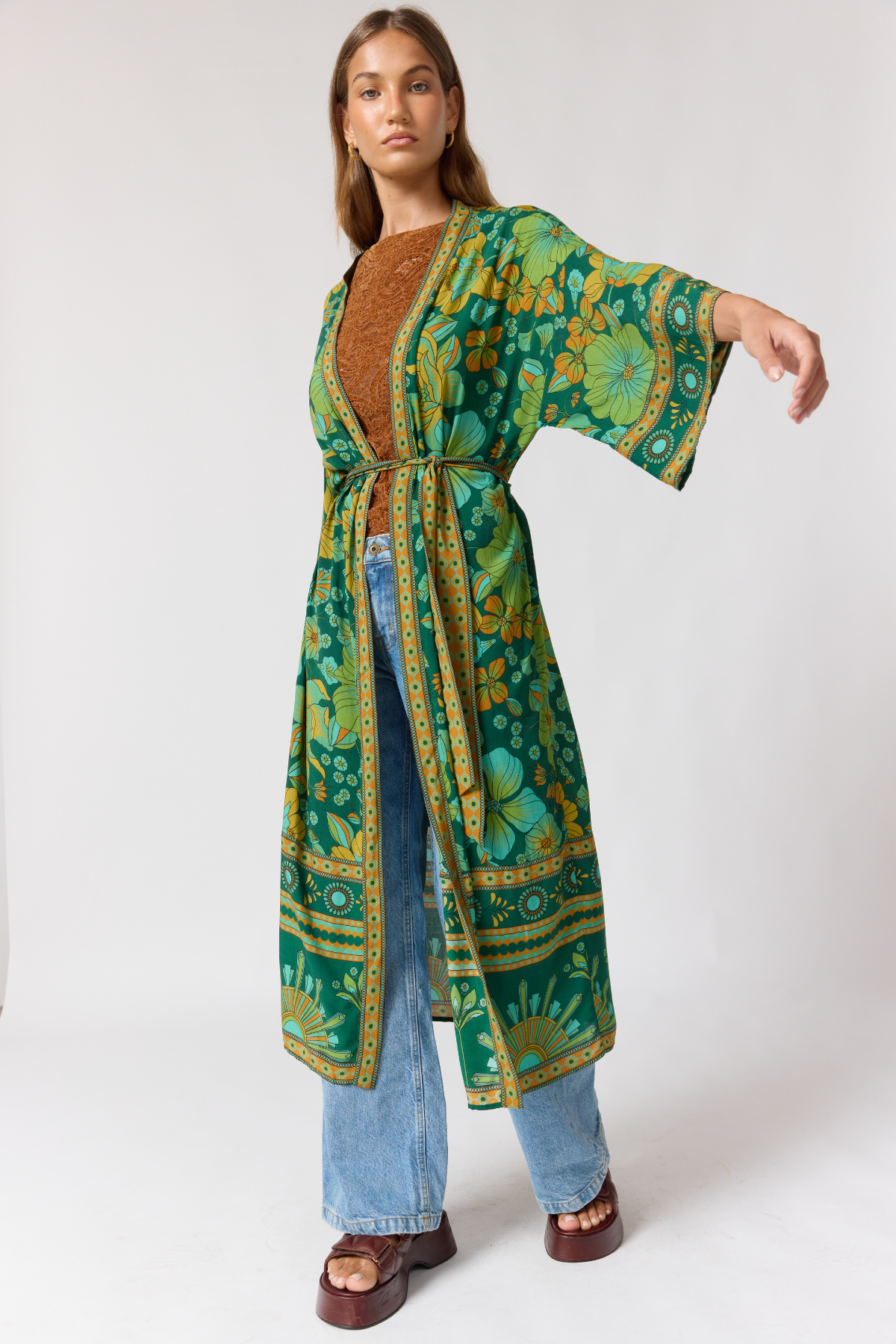 Jade Robe in Emerald