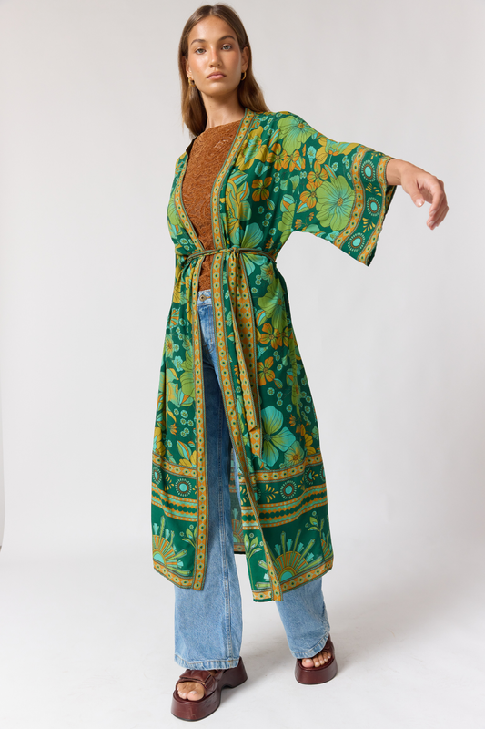 Jade Robe in Emerald