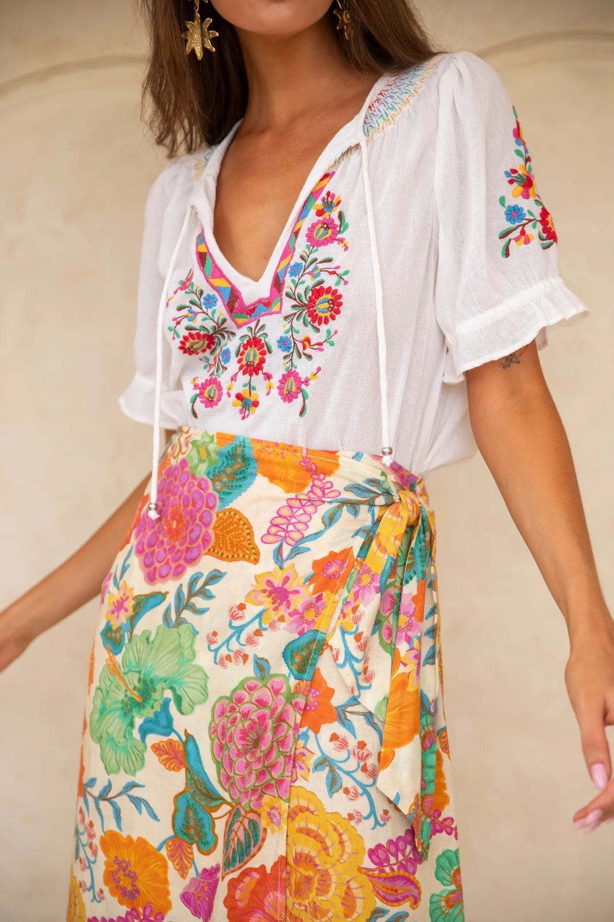 Bella Blouse in White