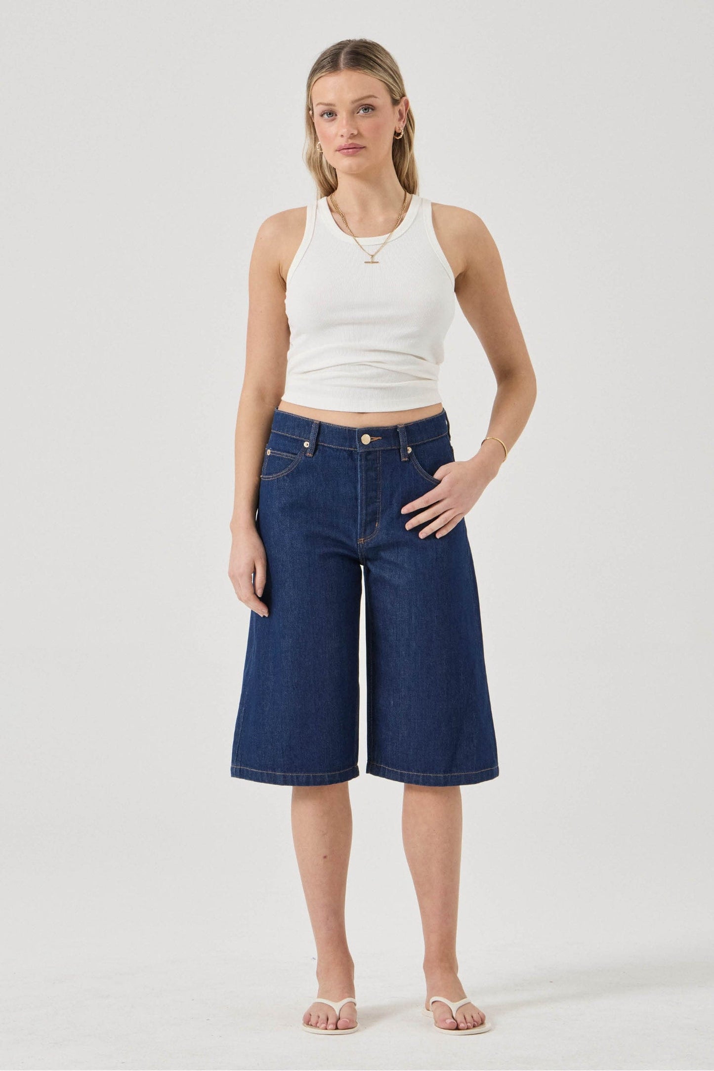 Charlotte Culotte Short - Soho Blue