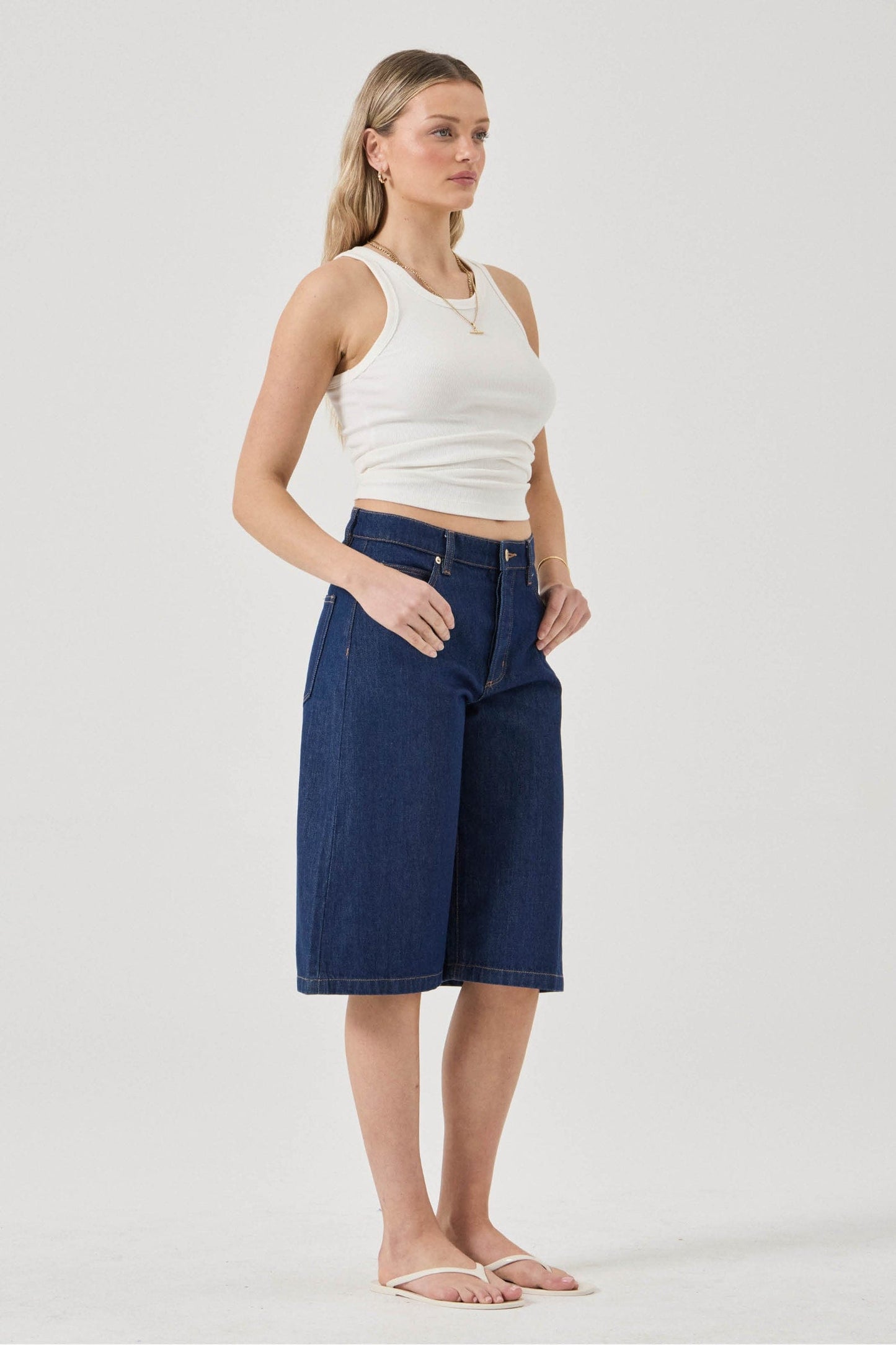 Charlotte Culotte Short - Soho Blue