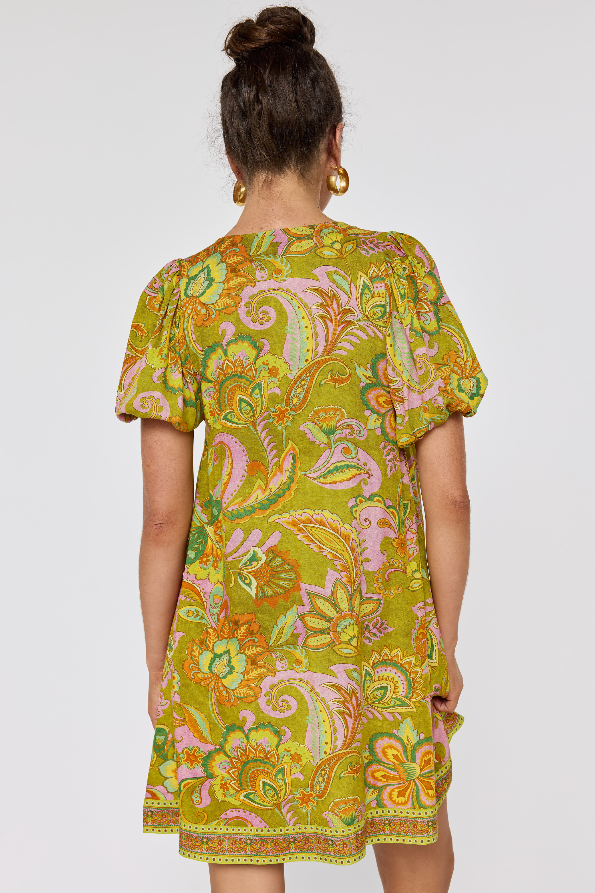 Gemmah Mini Dress in Olive