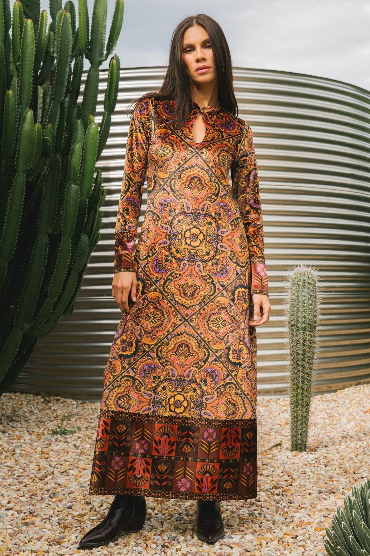 Elixir Maxi Dress in Ember