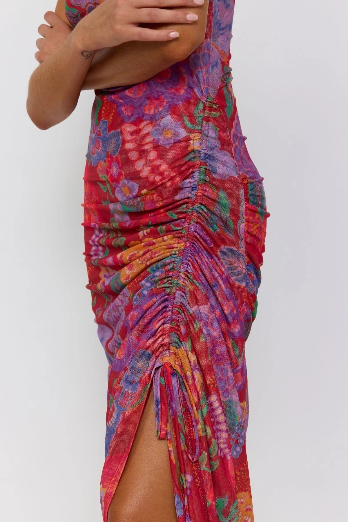 Tullah Midi Dress - Royal Rouge