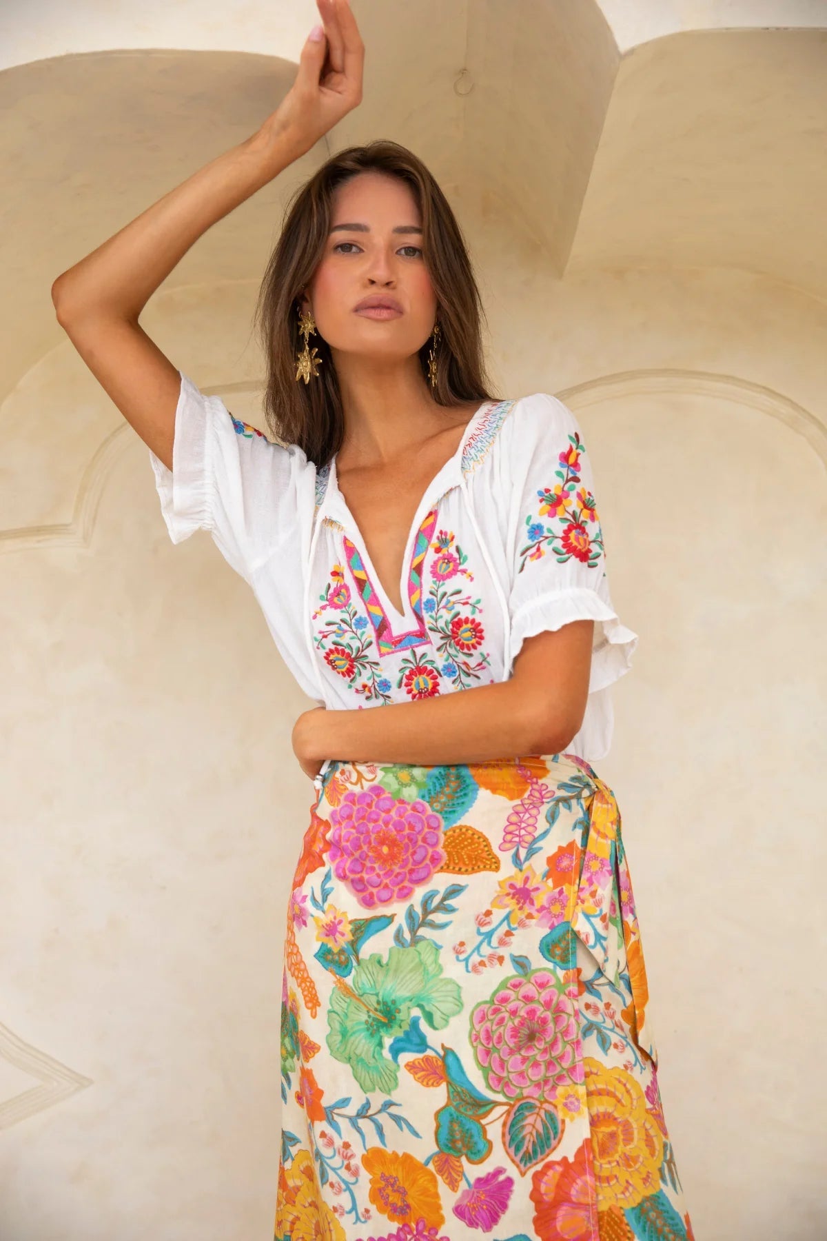 Bella Blouse in White